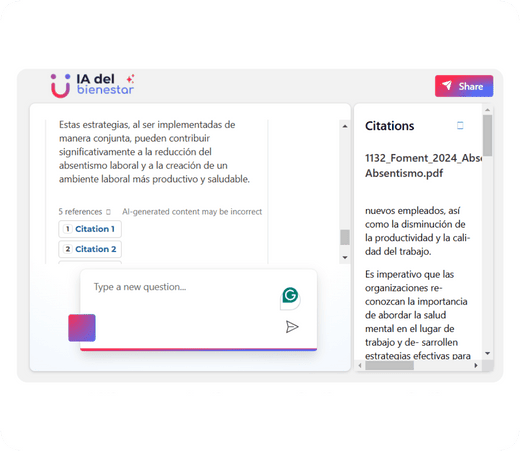 IA e Ecosistema innovador que pone el bienestar en el centro de la vida de las personas y las organizaciones.